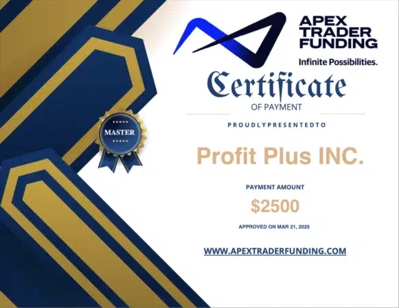 Apex Trader Funding Payout Certificate
