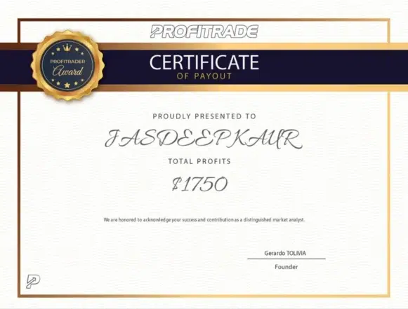 Profitrade Payout Certificate
