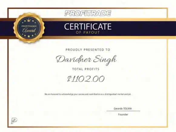 Profitrade Payout Certificate